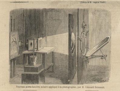 Le tirage argentique en photographie - l'agrandisseur à héliostat [source web : http://www.luminous-lint.com/]