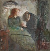 Edvard Munch L'enfant malade 1885-86 119,5X118,5 cm Oslo