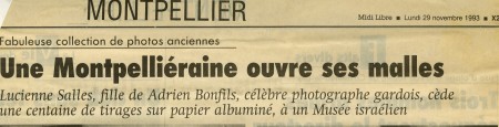 L'Article Midi Libre 29 novembre 1993