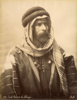 Bonfils, un photographe en Orient - Cheik bédouin de Palmyre