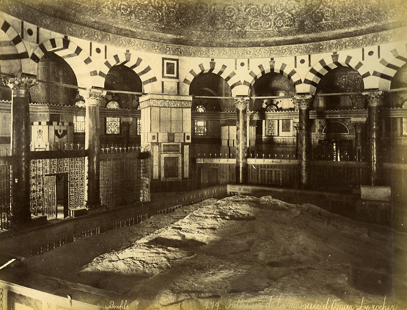 ©Bonfils - Mosquée d'Omar et El Aksa- Jérusalem